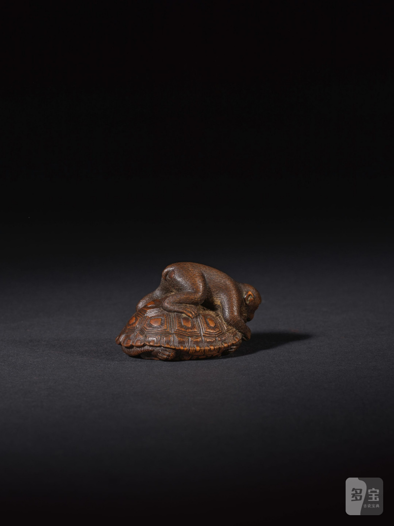 木彫根付 猿 銘「正一」 19世紀 | NETSUKE EN BOIS REPRÉSENTANT UN SINGE - 图8